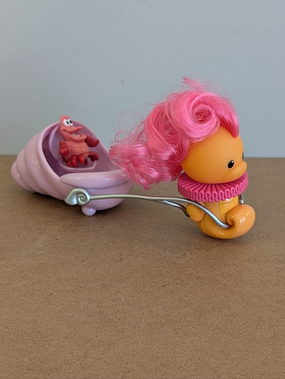 Disney Store Ariel Little Mermaid Animator Collection Seahorse & Shell Carriage